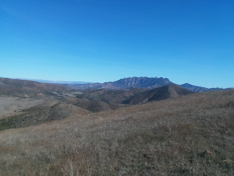 Tri-peaks in the background from another hike a couple years ago